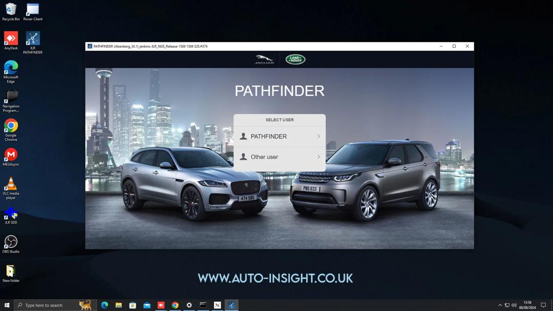 Jaguar Land Rover (JLR) Pathfinder Diagnostic Software