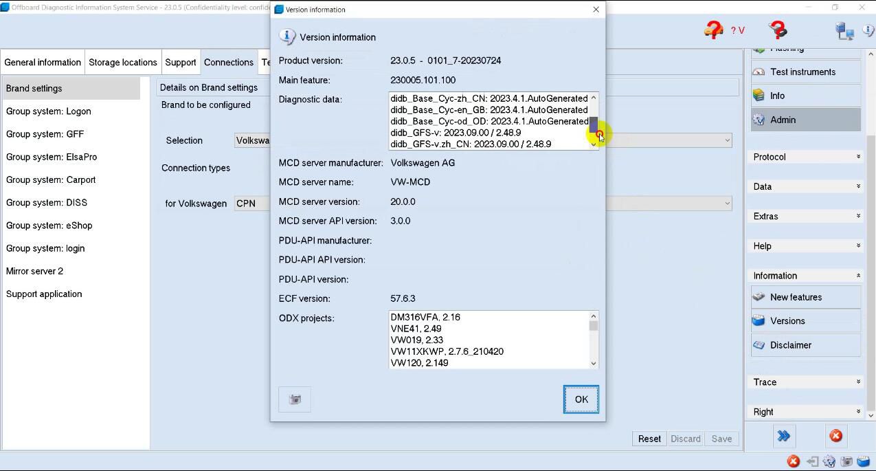 VW ODIS 25 + ODIS-Engineering 18