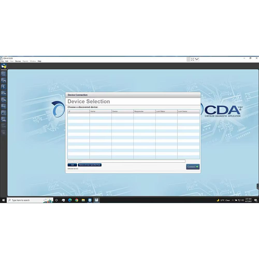 Micropod 2 + CDA6 CDA 6.15 + Witech offline + Calibration data for FCA