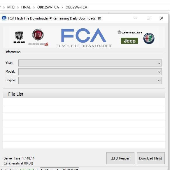 Latest Chrysler group ( CDA6 CDA 6.15 +Witech offline+Calibration files )