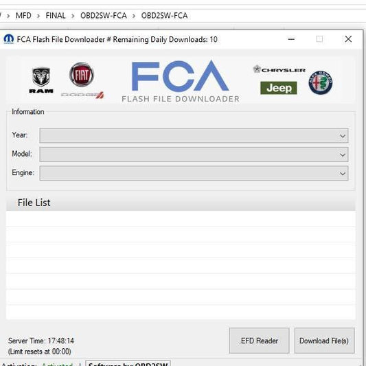 Latest Chrysler group ( CDA6 CDA 6.15 +Witech offline+Calibration files )
